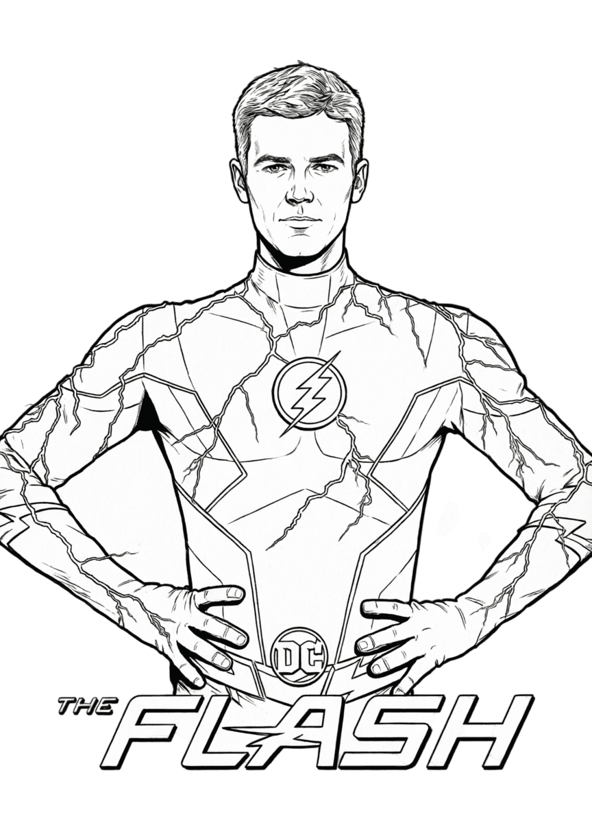 Flash ator para colorir