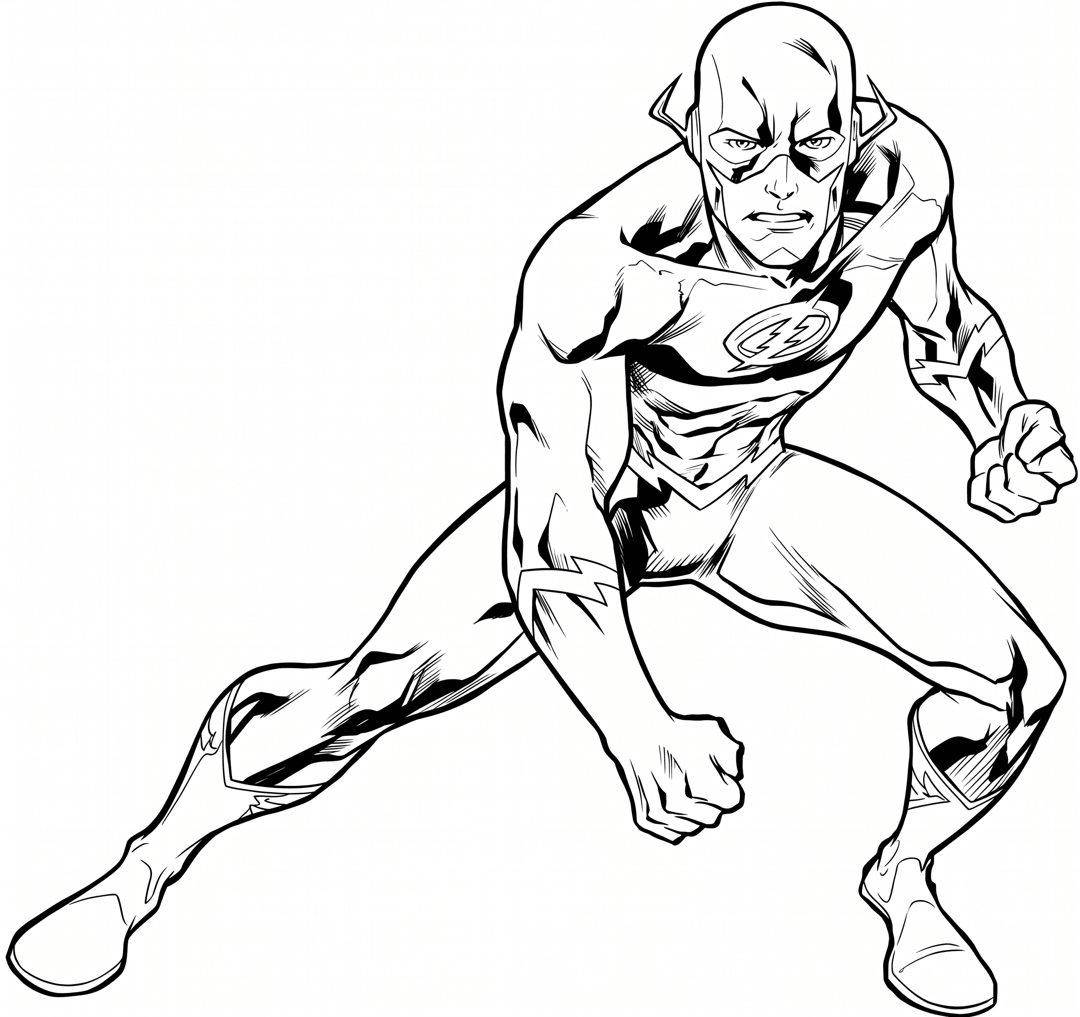 Flash DC Comics para colorir