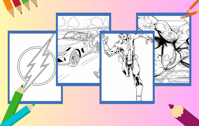 Flash Para Colorir