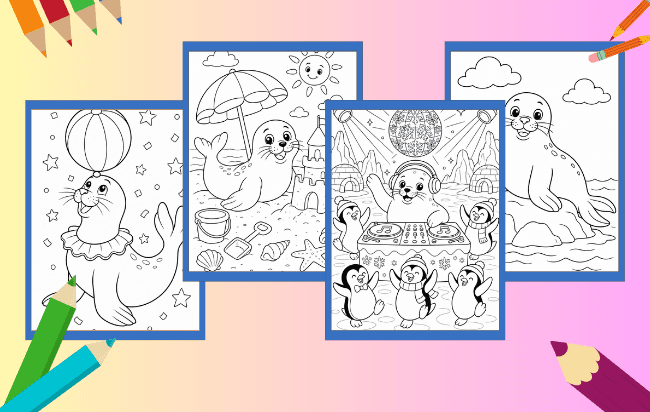 Foca para Colorir
