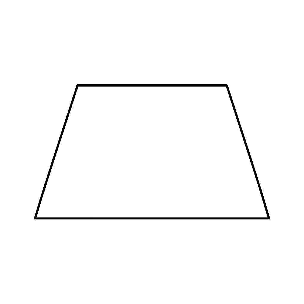 Trapézio para colorir