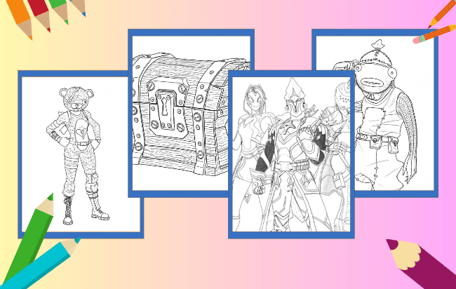 Desenhos de Fortnite para colorir