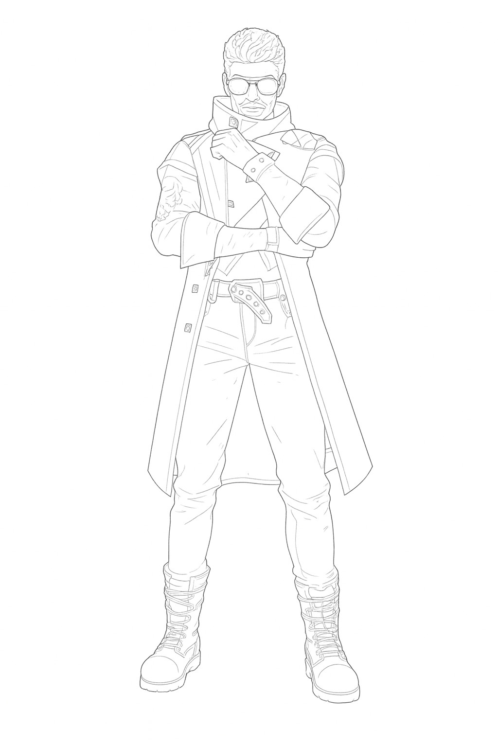 Alok Free Fire para colorir