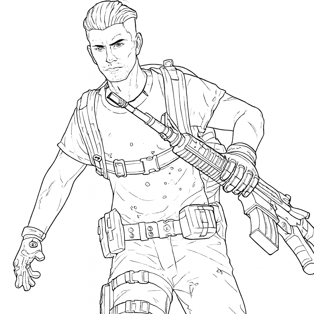 Free Fire para colorir