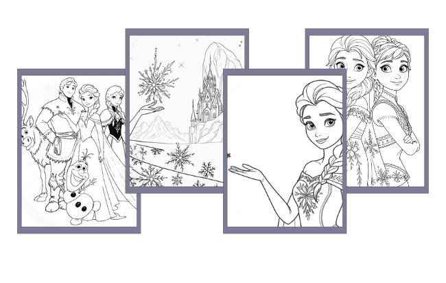 Desenhos da Frozen para colorir
