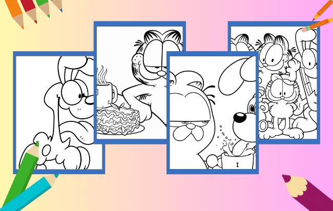 Garfield para Colorir
