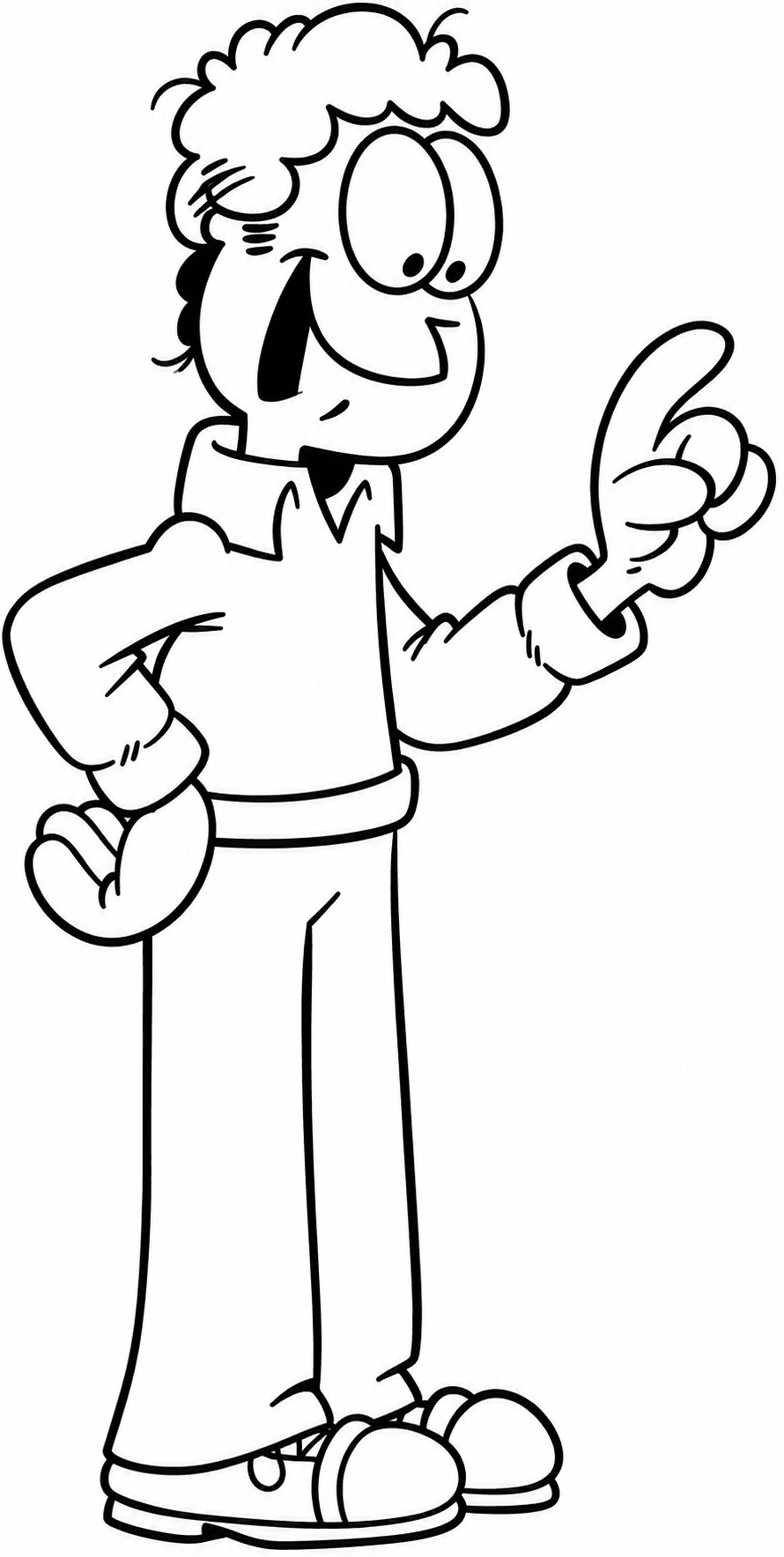 Jon do Garfield para colorir