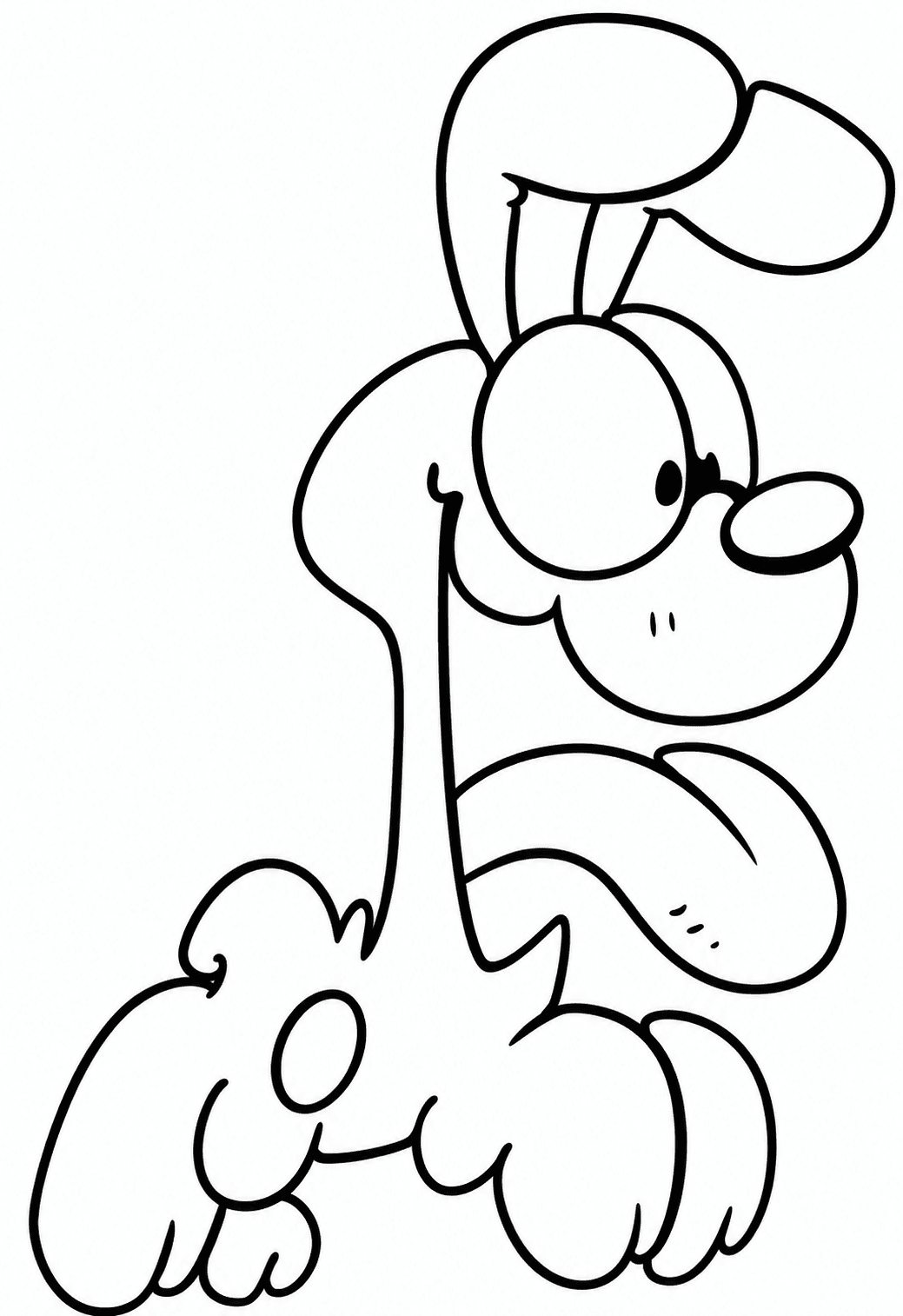Odie para colorir