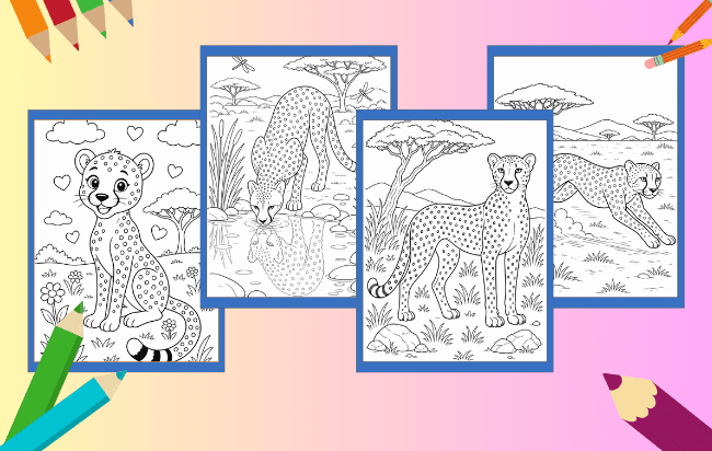 Guepardo para Colorir