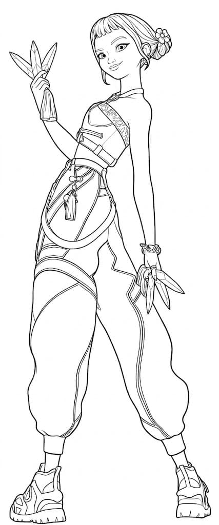 Zoey para colorir