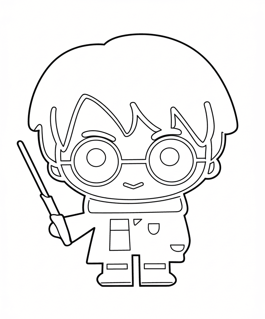 Harry Potter desenho para colorir