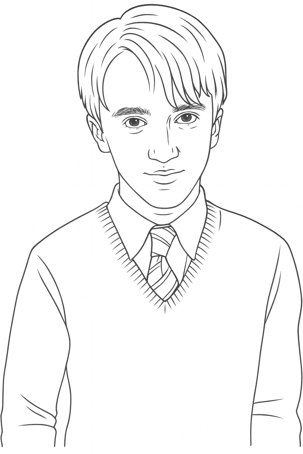 Draco Malfoy para colorir