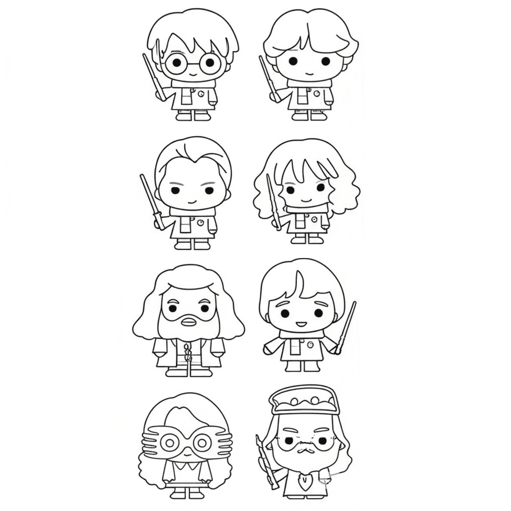 Personagens de Harry Potter para colorir