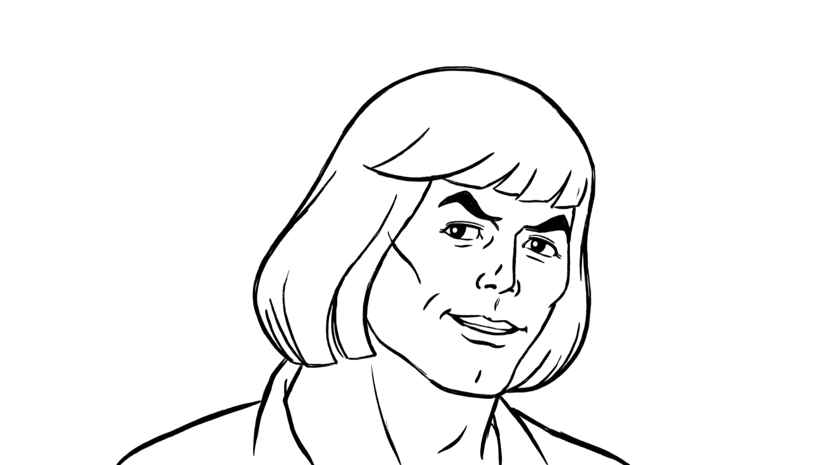 He-Man close para colorir