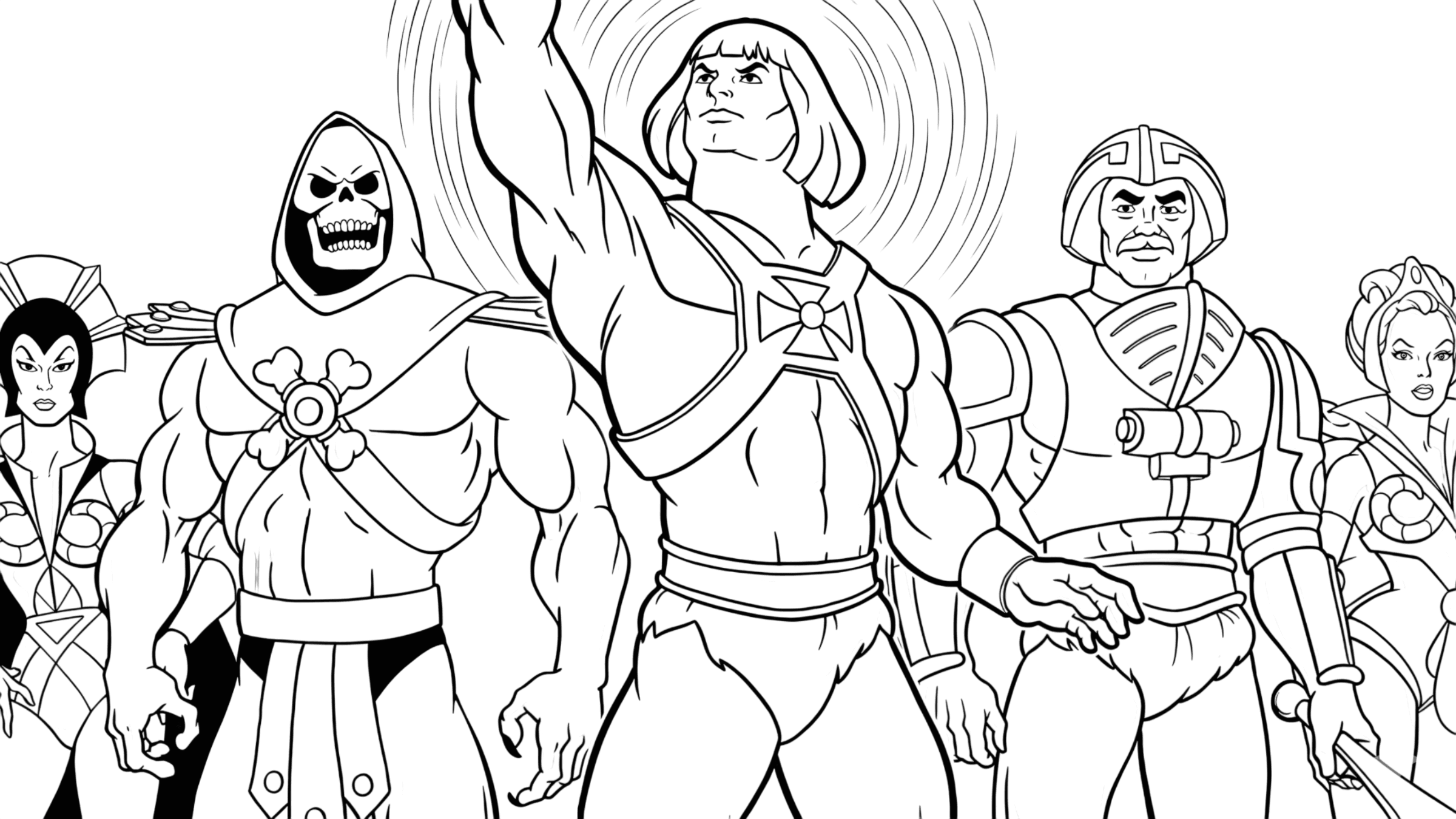 Personagens de He-Man para colorir
