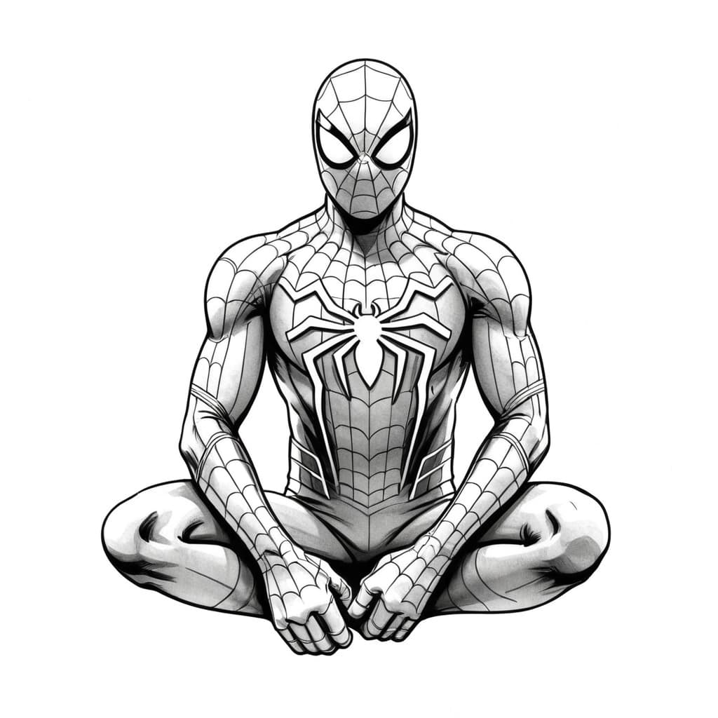 Homem-Aranha para colorir e imprimir