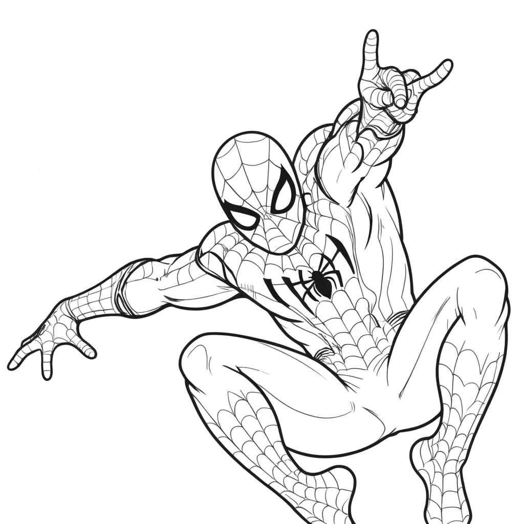 Homem-Aranha para pintar