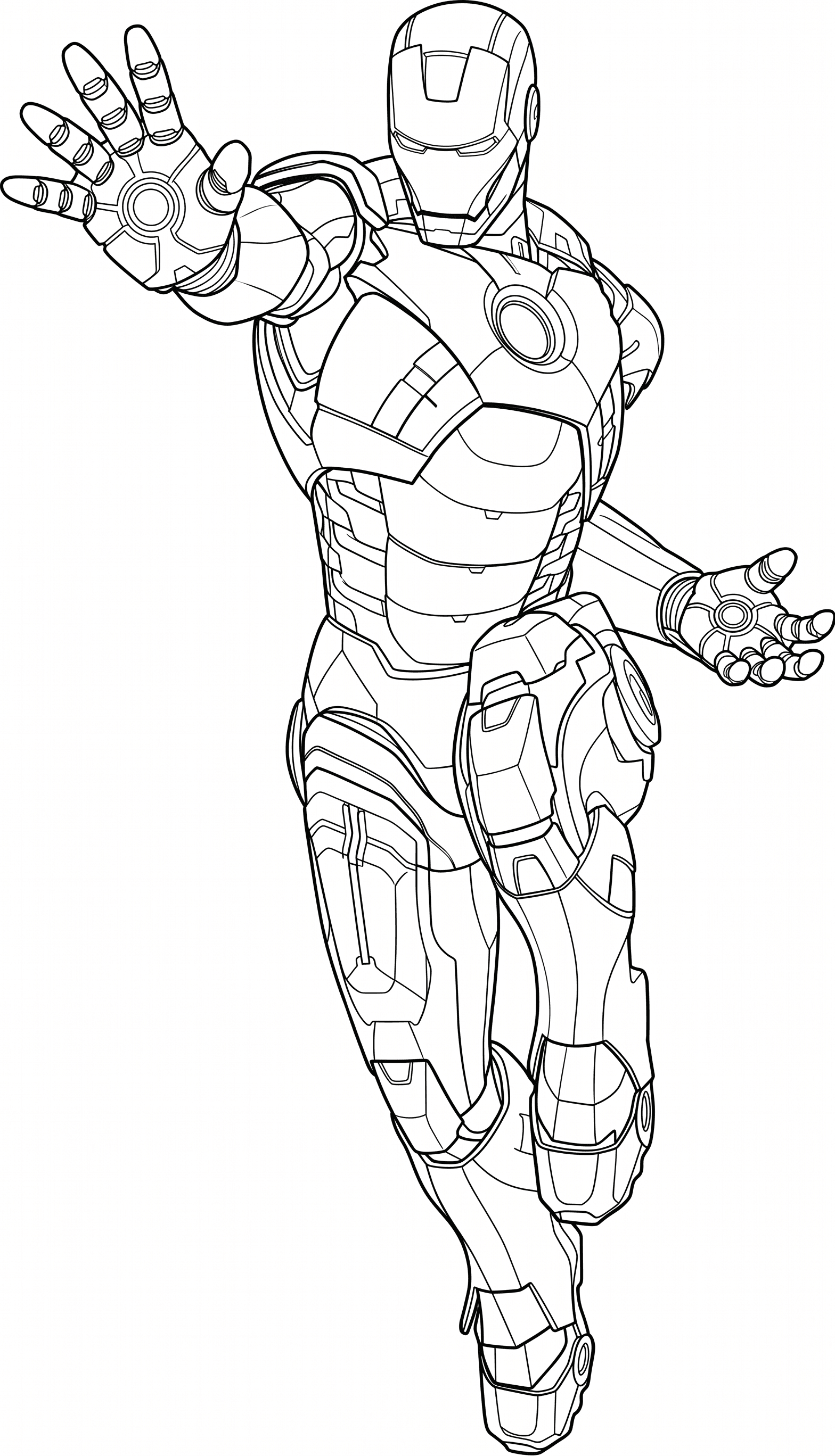Desenho de Homem de Ferro para colorir