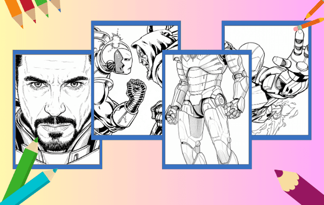 Homem de Ferro Para Colorir