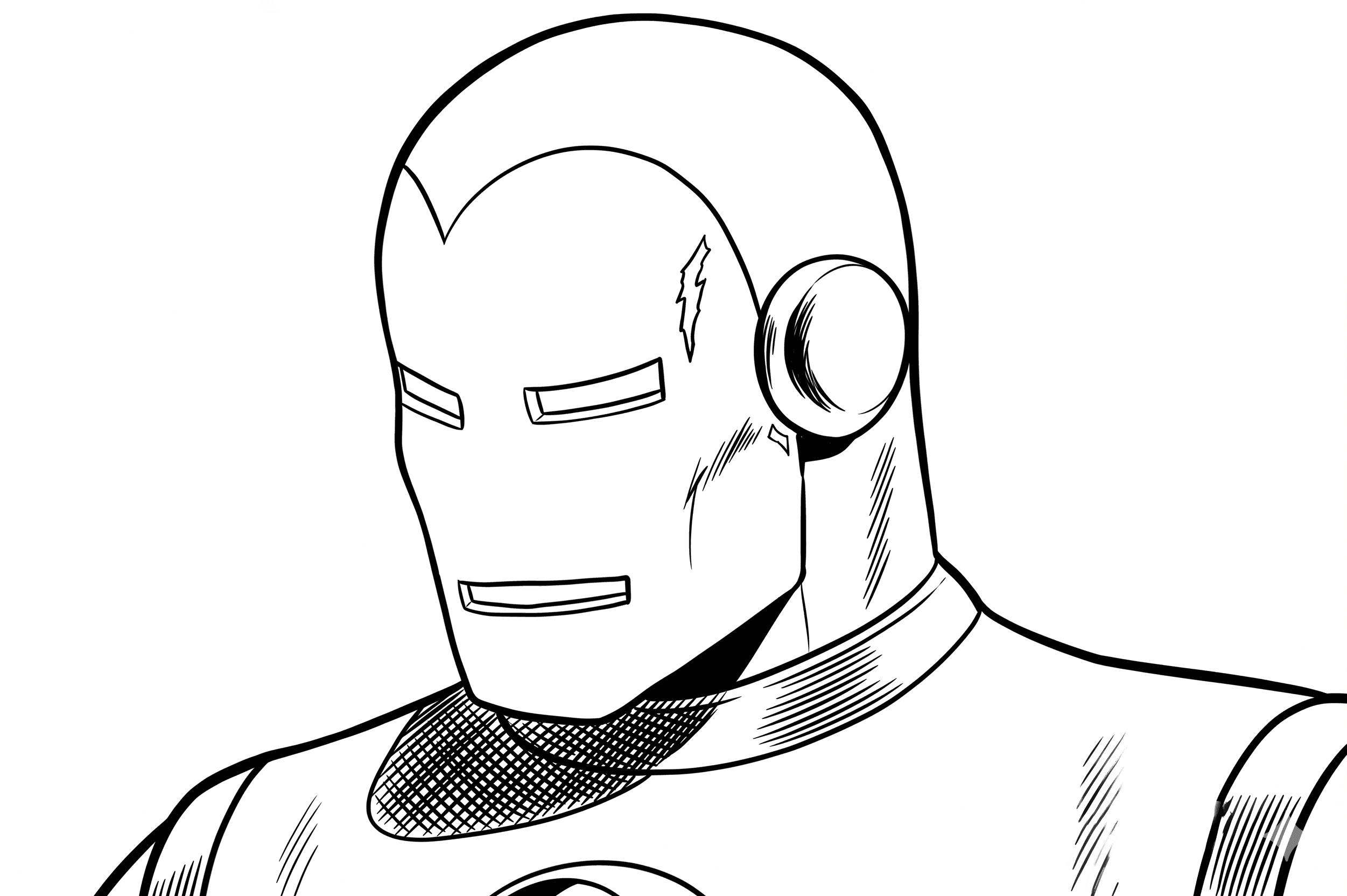 Homem de Ferro 1966 para colorir