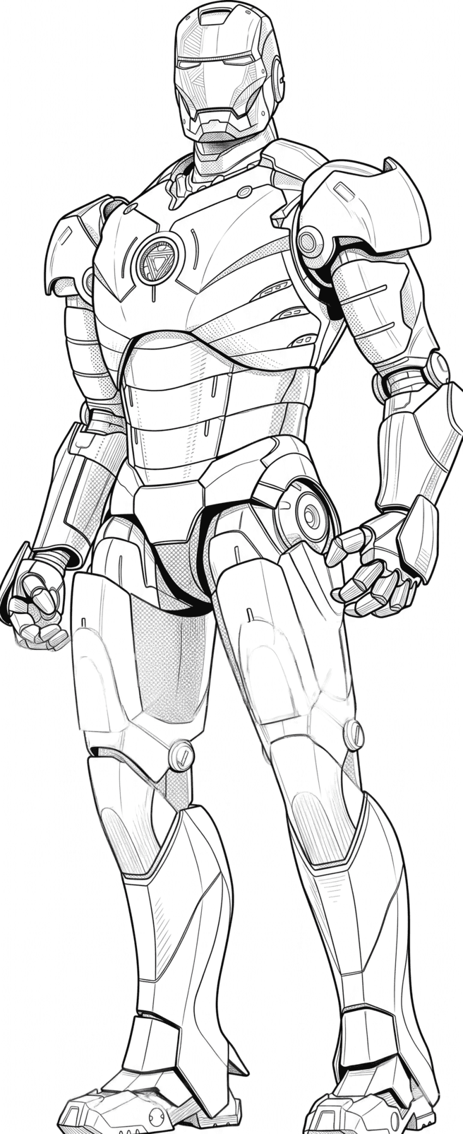 Homem de Ferro para colorir
