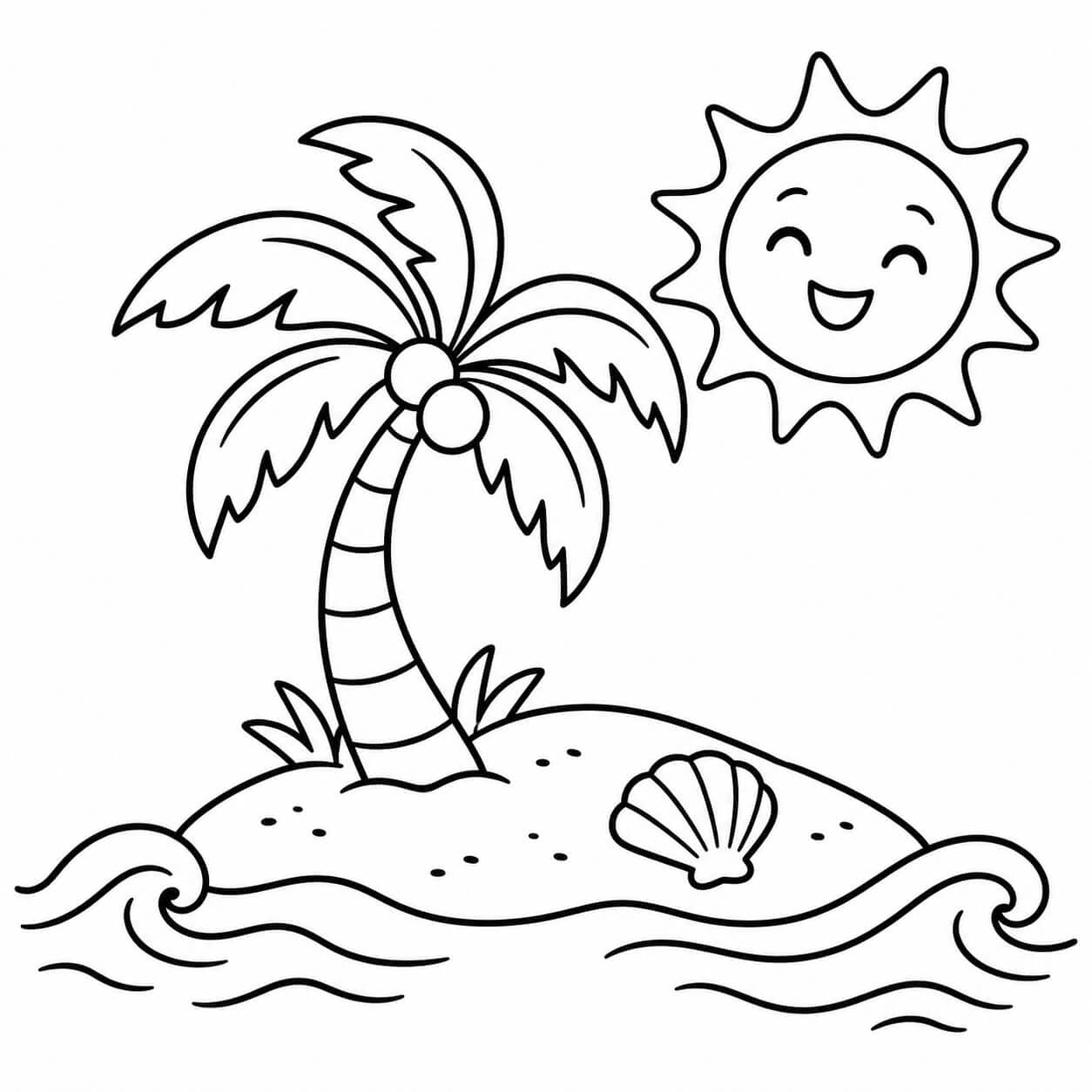 Ilha para colorir