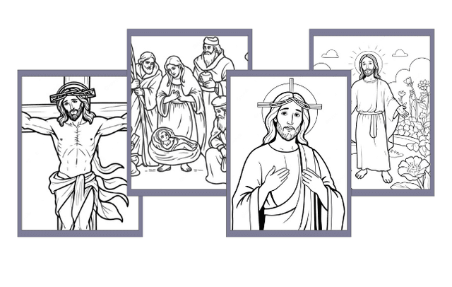 Jesus para colorir