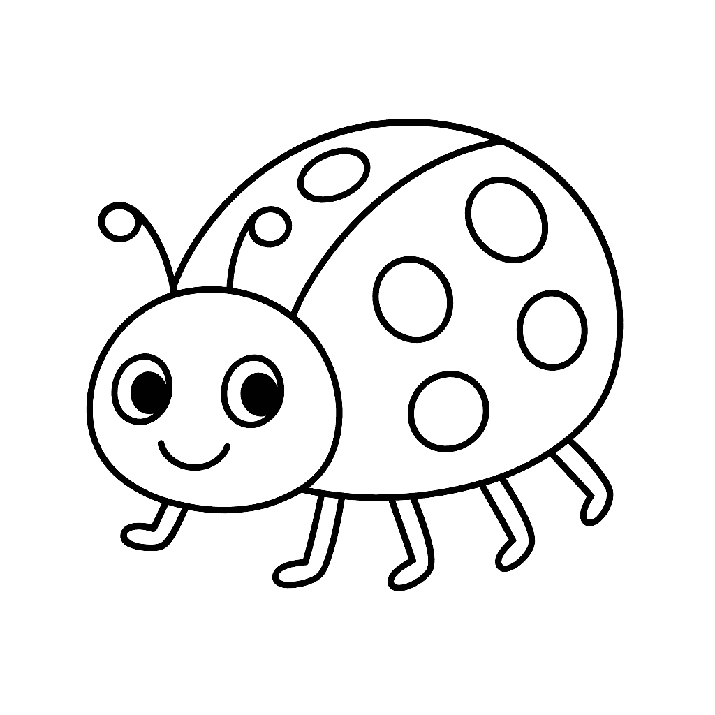 Joaninha para colorir