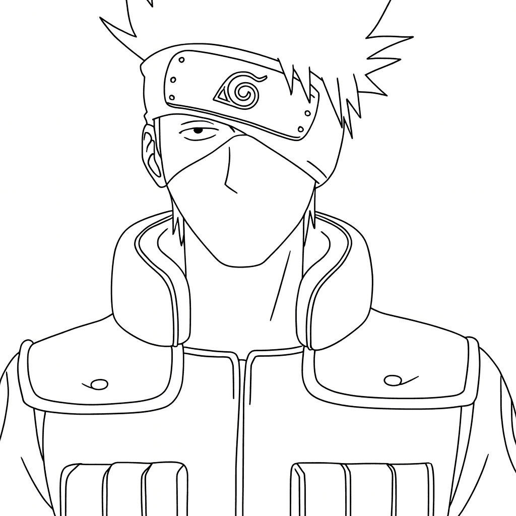 Kakashi para colorir