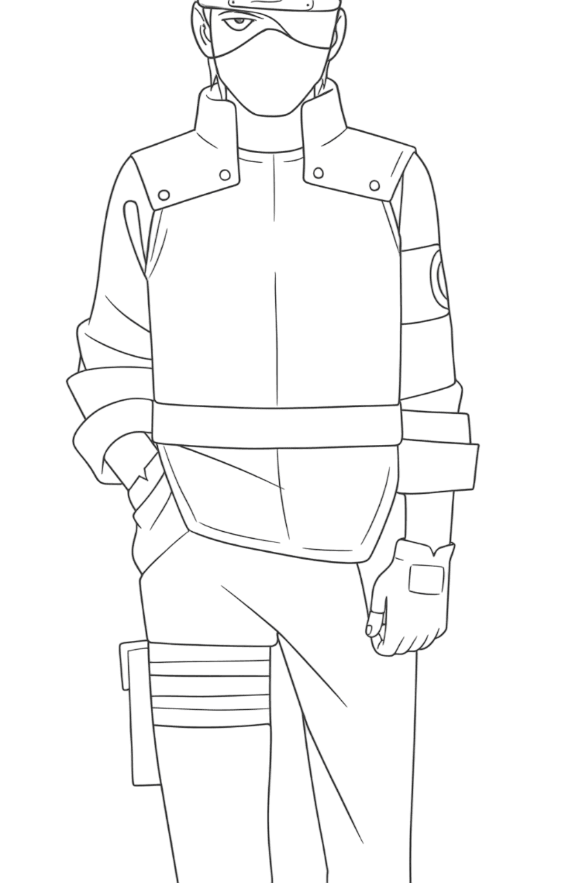 Kakashi Hatake para colorir