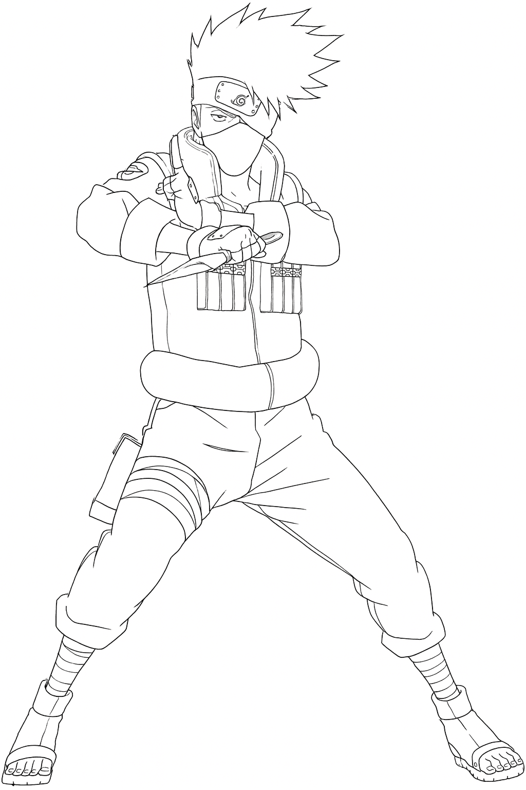 Kakashi para colorir