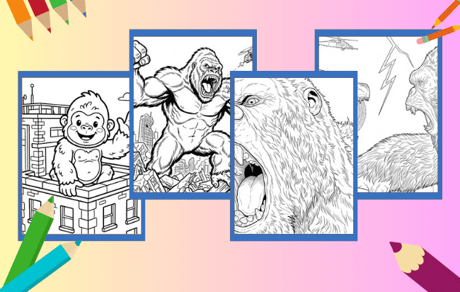King Kong Para Colorir