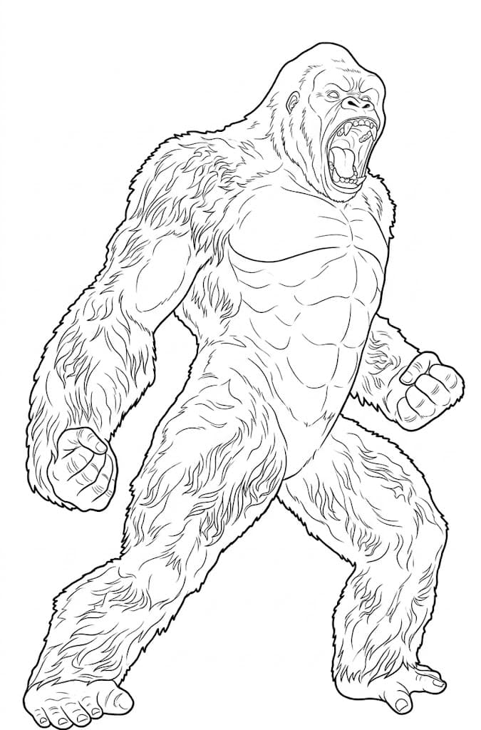 King Kong para colorir