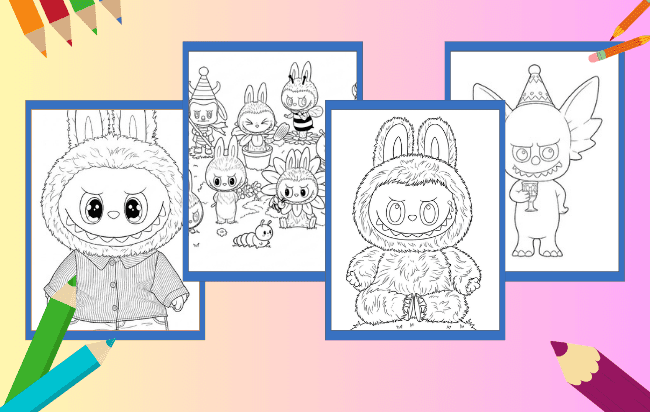 Labubu Para Colorir