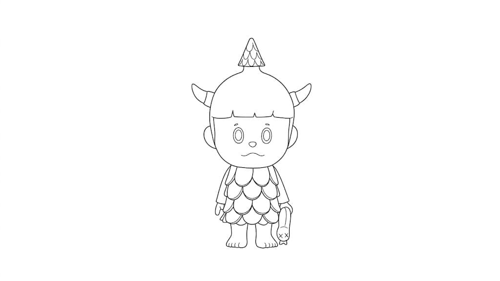 Monster Boy para colorir