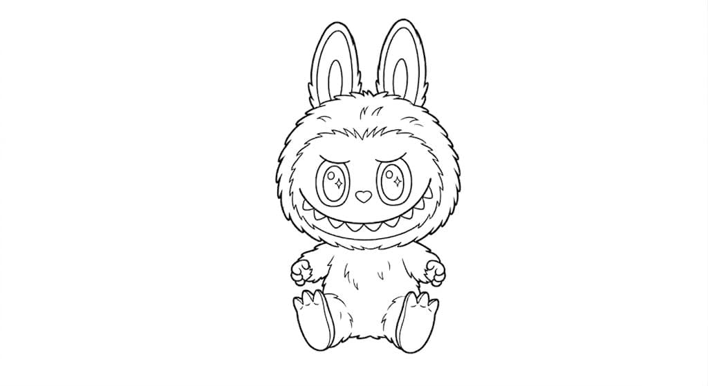Labubu para colorir