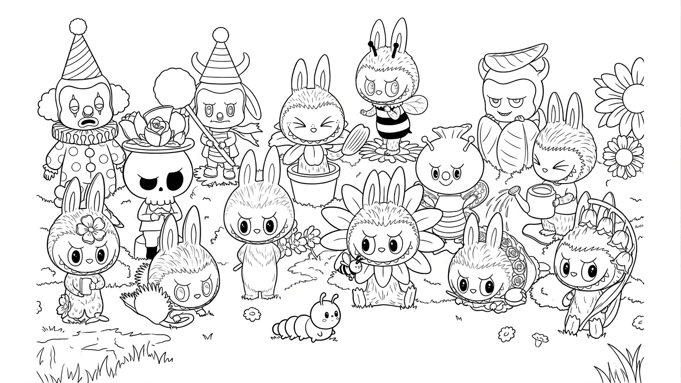 Labubu The Monsters para colorir