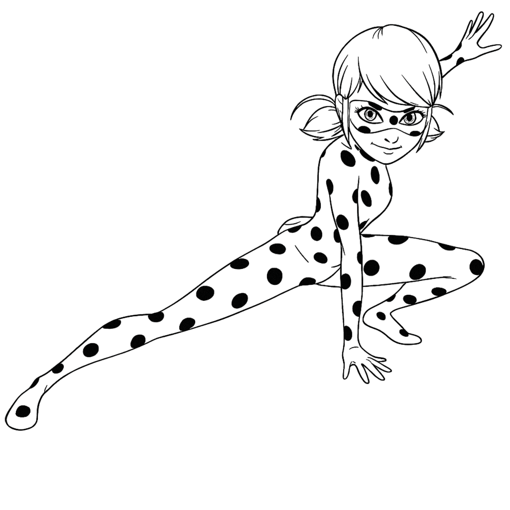 Ladybug clássica para colorir