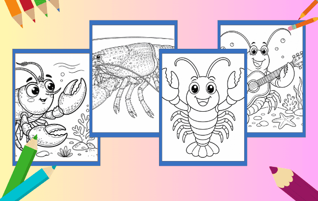 Lagosta Para Colorir