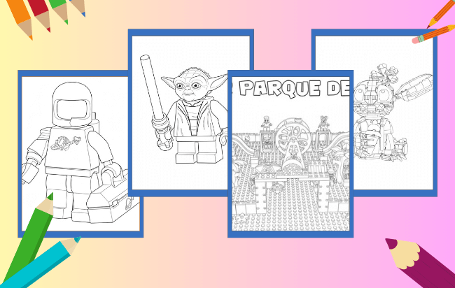 Desenhos de Lego para colorir