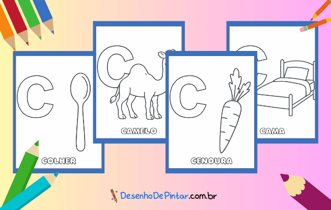 Desenhos da Letra C para colorir