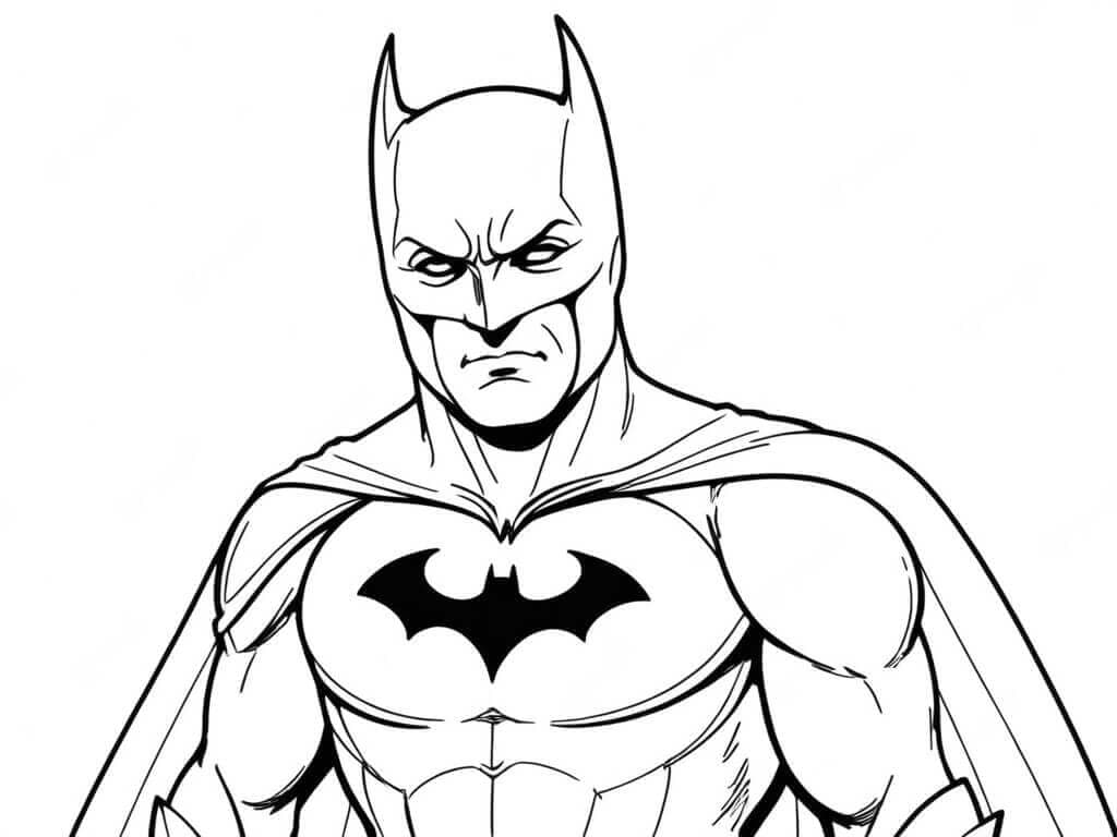 Batman Liga da Justiça para colorir