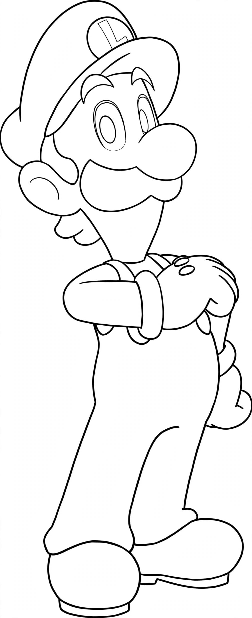 Luigi em Brothership para colorir
