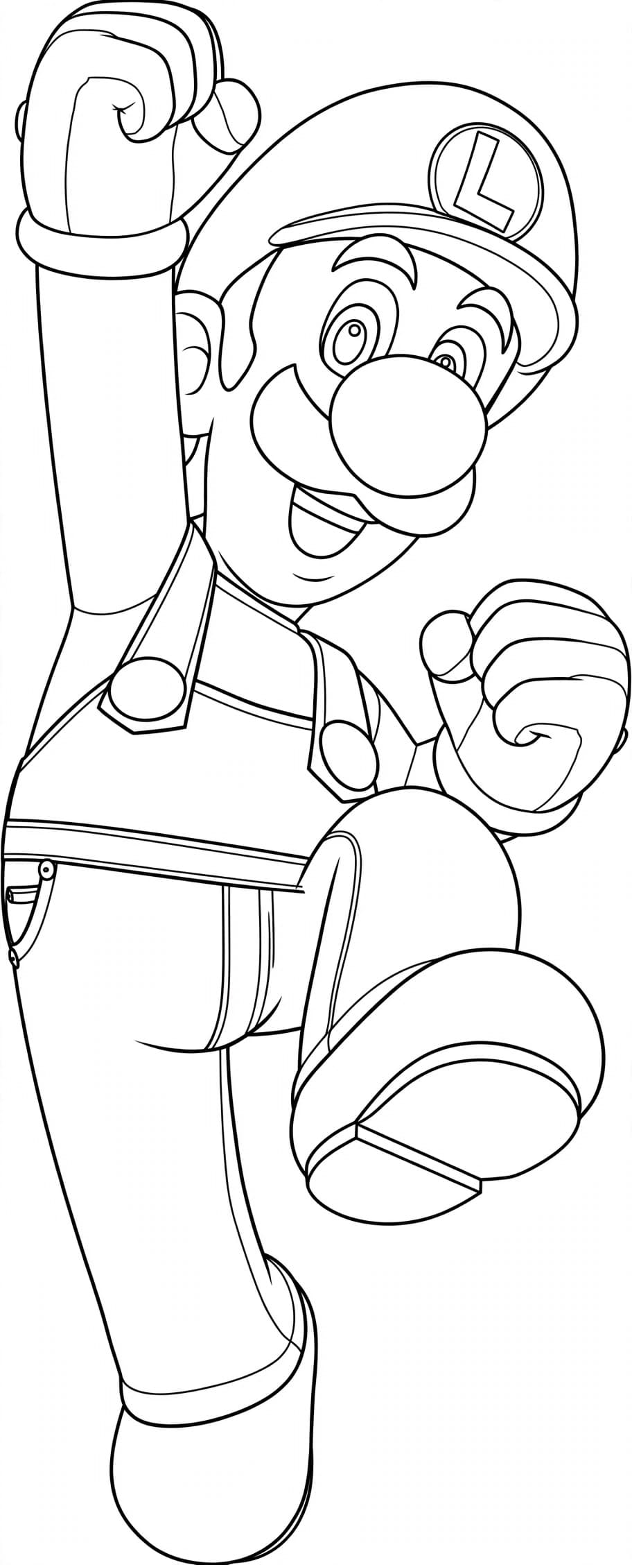 Luigi para colorir