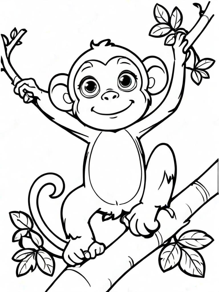 Macaco para educação infantil