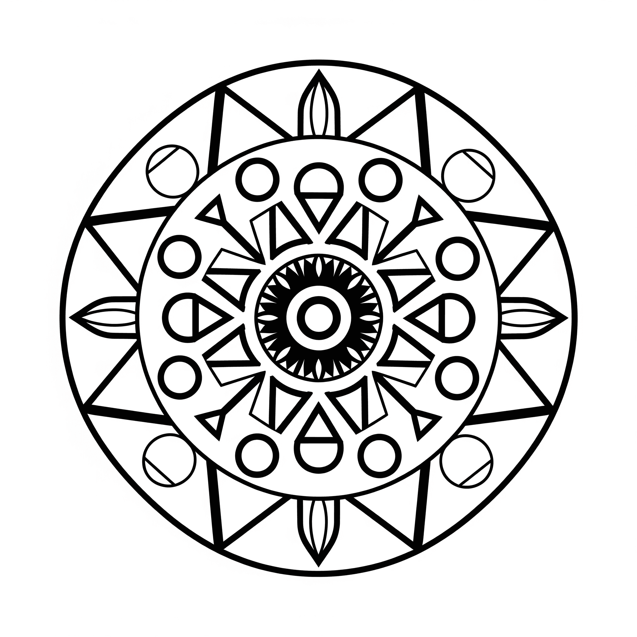 Mandala para crianças para colorir