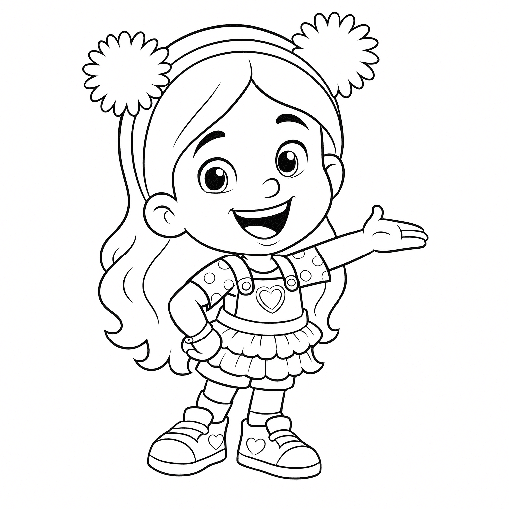 Maria Clara para colorir