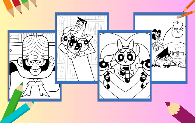 Desenhos das Meninas Superpoderosas para colorir
