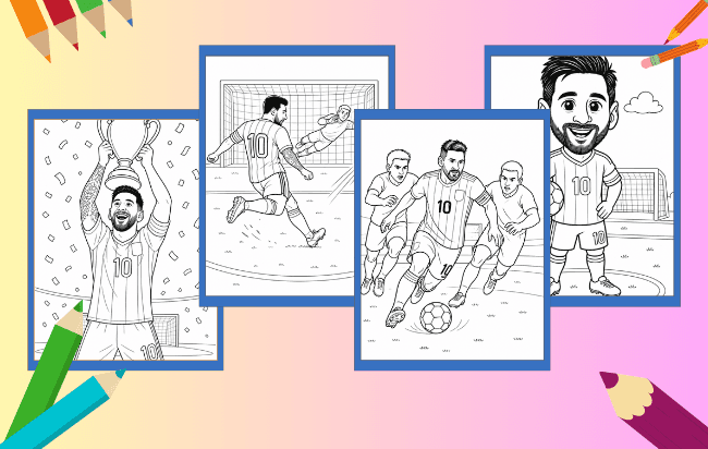 Messi para Colorir