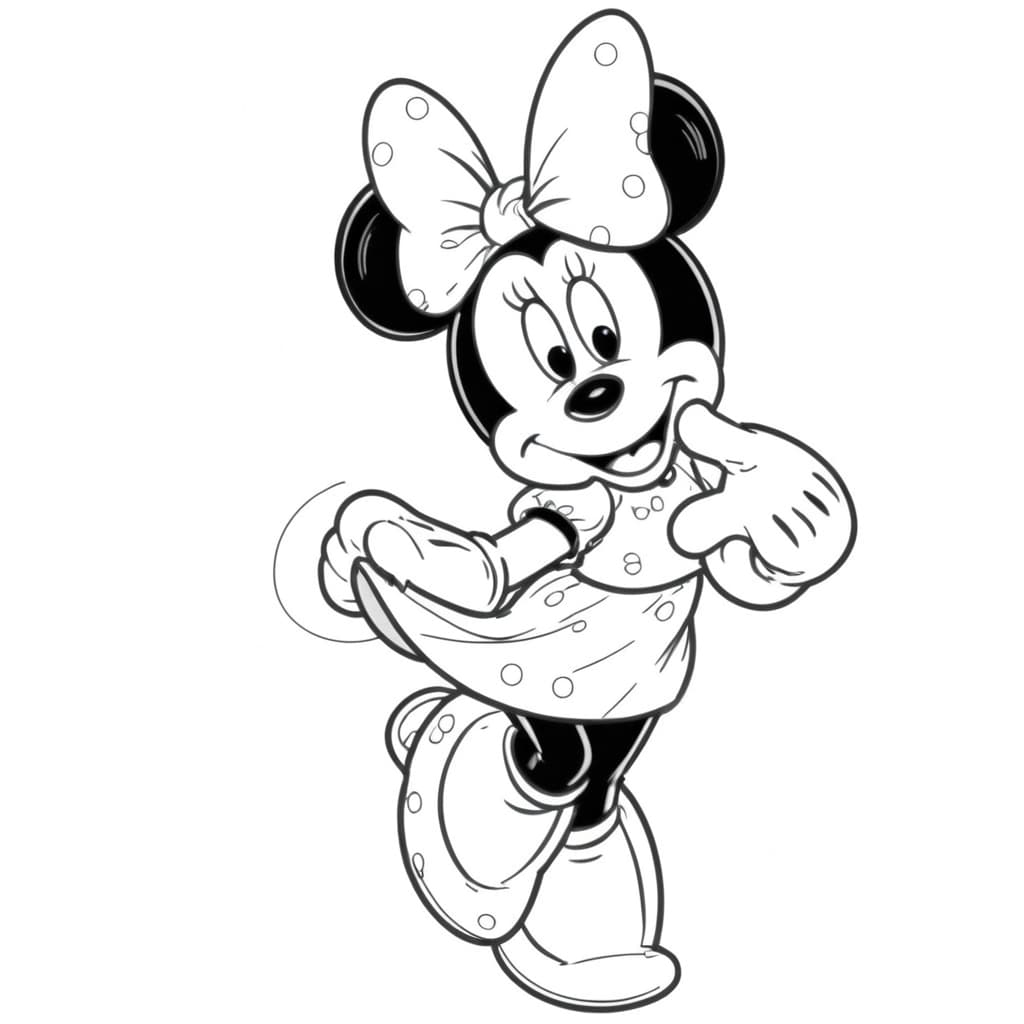 Minnie para colorir